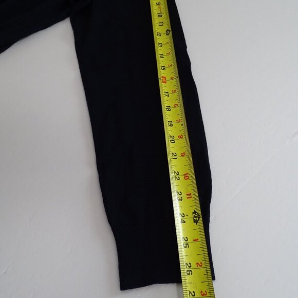 Polo Ralph Lauren Navy Blue Slim Fit Merino Wool V-Neck Sweater Men Size XXL - Picture 7 of 8